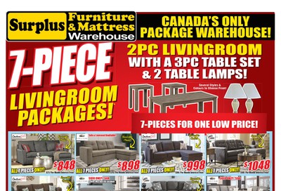 Surplus Furniture & Mattress Warehouse (Saint John) Flyer March 17 to 30