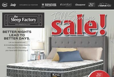 The Sleep Factory Flyer September 30 to November 10
