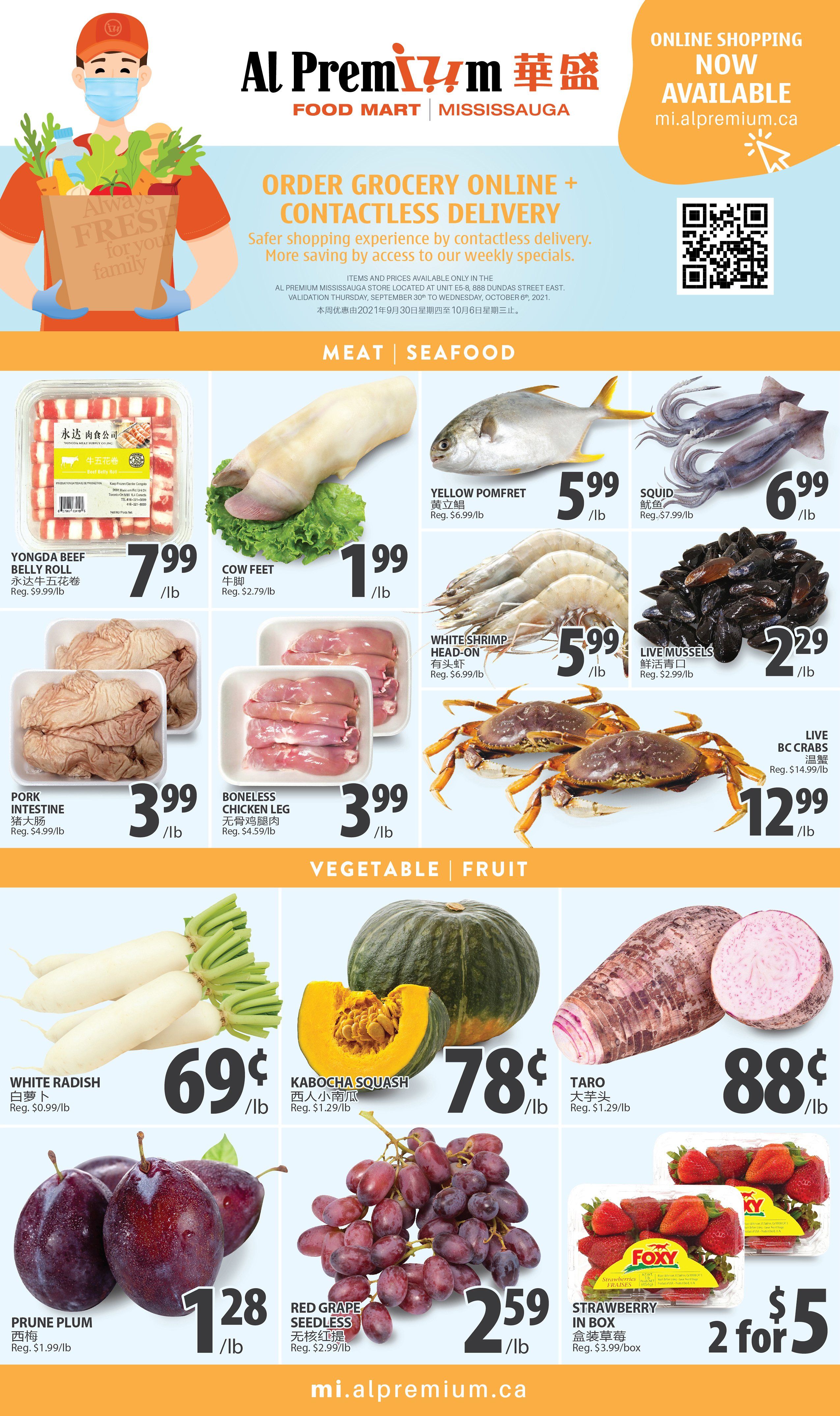 Al Premium Food Mart (Mississauga) Flyer September 30 to October 6