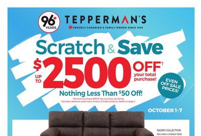 Tepperman's Flyer October 1 to 7