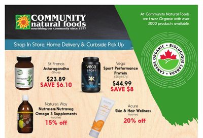 Community Natural Foods Flyer September 30 to October 6