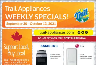 Trail Appliances (AB & SK) Flyer September 30 to October 13