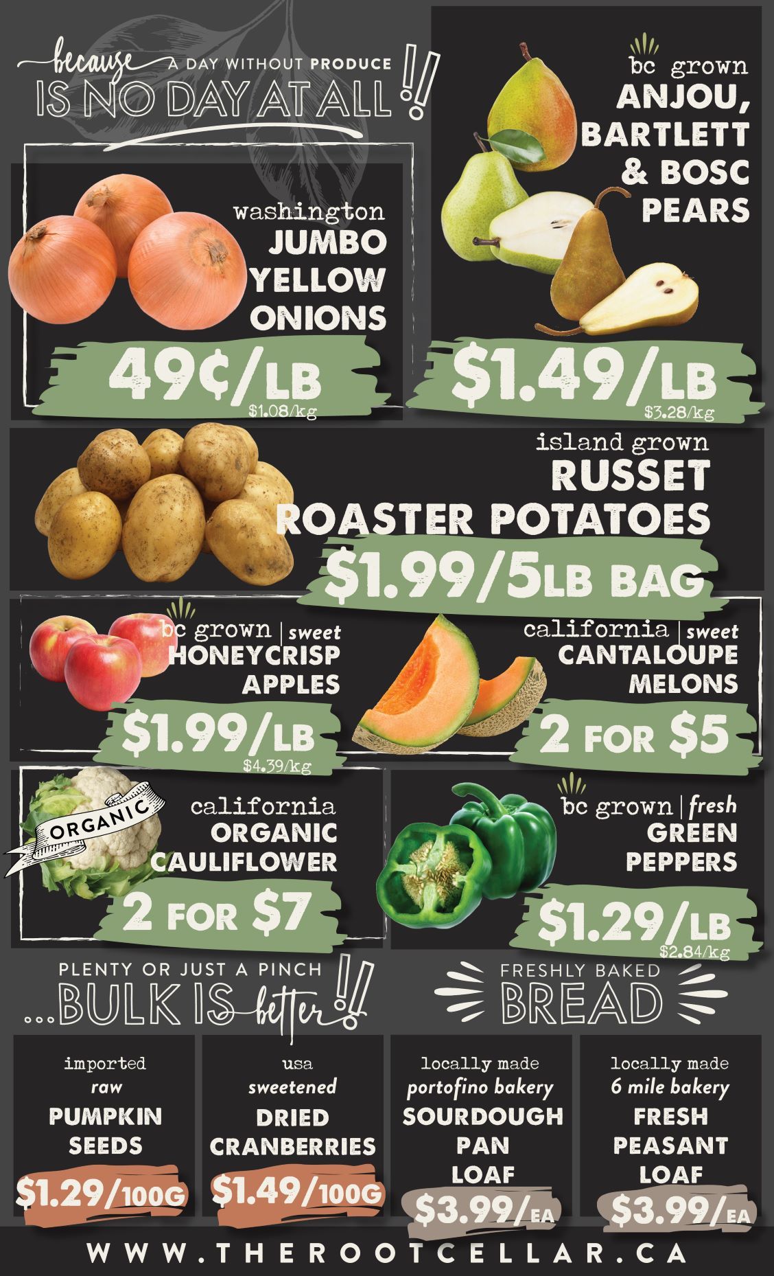 The Root Cellar Flyer September 30 to October 6