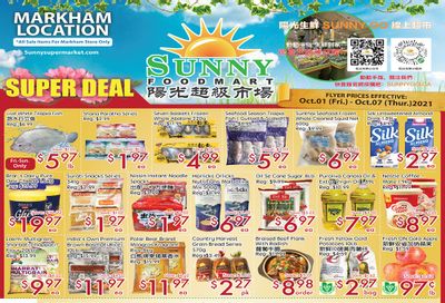 Sunny Foodmart (Markham) Flyer October 1 to 7