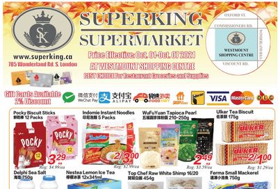 Superking Supermarket (London) Flyer October 1 to 7