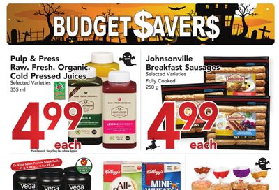 Buy-Low Foods Budget Savers Flyer September 26 to October 23