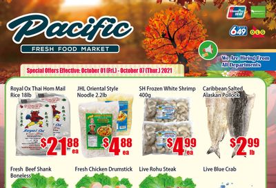 Pacific Fresh Food Market (North York) Flyer October 1 to 7