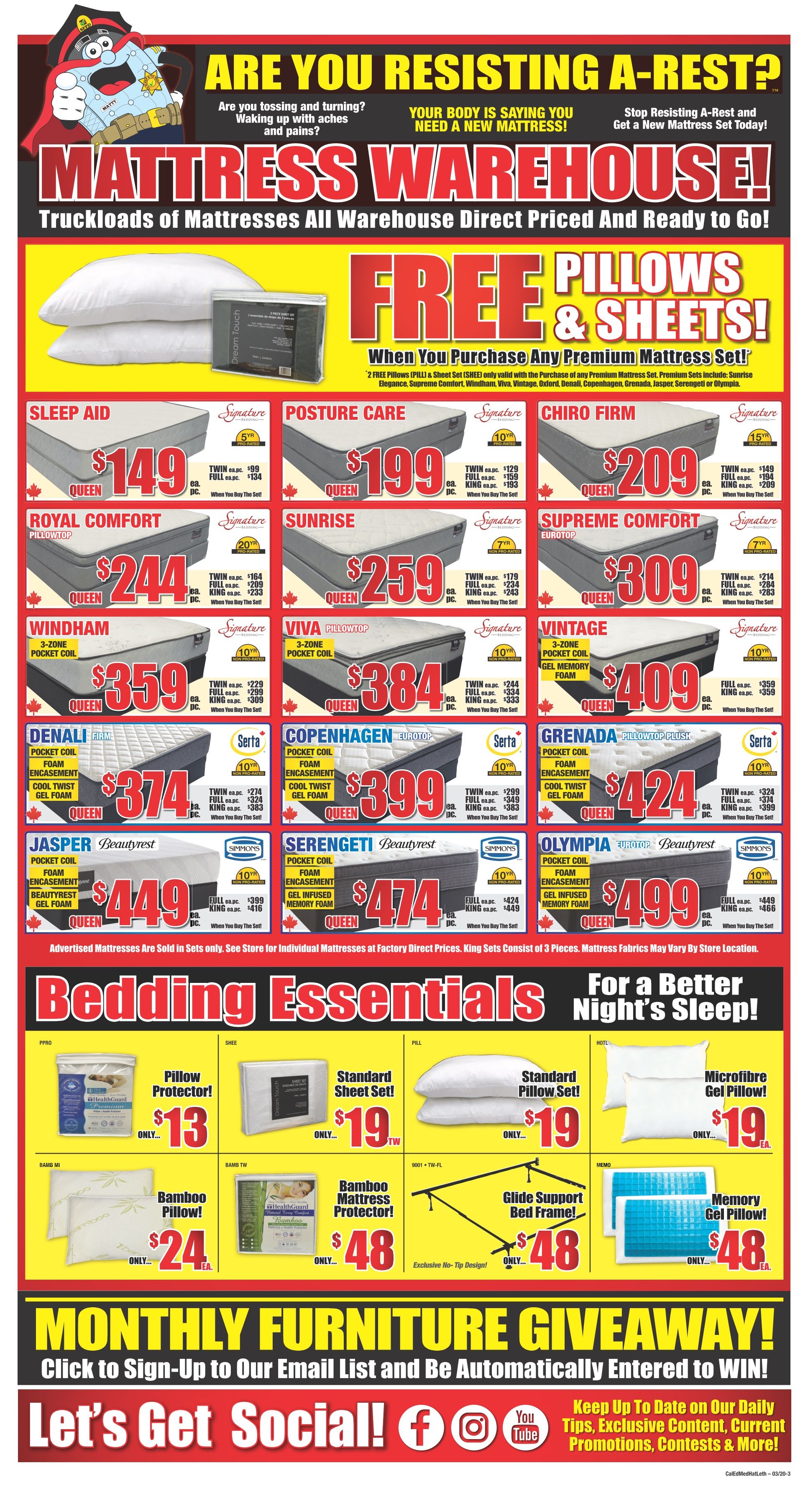 Surplus Furniture & Mattress Warehouse (Edmonton) Flyer March 17 to 30