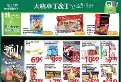 T&T Supermarket (GTA) Flyer October 1 to 7