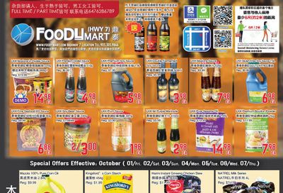 FoodyMart (HWY7) Flyer October 1 to 7