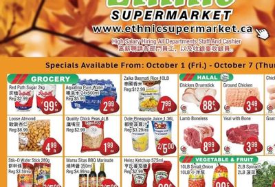 Ethnic Supermarket Flyer October 1 to 7