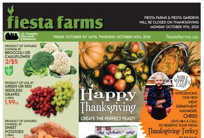 Fiesta Farms Flyer October 1 to 14