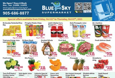 Blue Sky Supermarket (Pickering) Flyer October 1 to 7