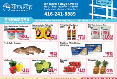 Blue Sky Supermarket (North York) Flyer October 1 to 7