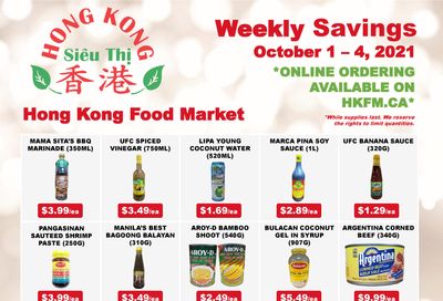 Hong Kong Food Market Flyer October 1 to 4