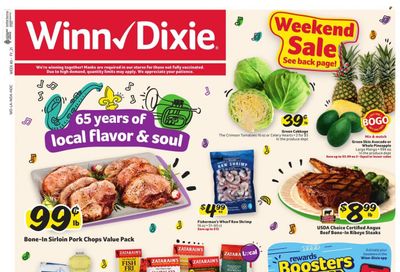 Winn Dixie (AL, FL, GA, LA) Weekly Ad Flyer October 1 to October 8