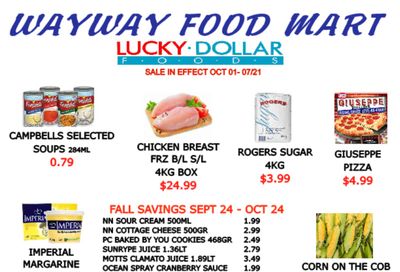 WayWay Food Mart Flyer October 1 to 7
