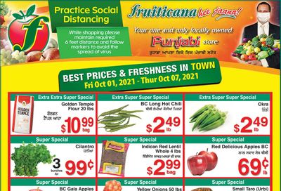 Fruiticana (Calgary) Flyer October 1 to 7