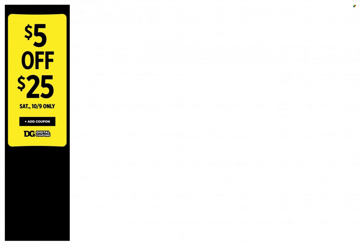 Dollar General Weekly Ad Flyer October 4 to October 11