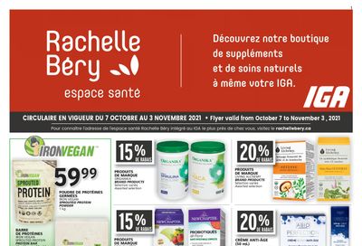 Rachelle Bery Health Flyer October 7 to November 3