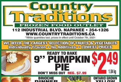 Country Traditions Flyer September 30 to October 7