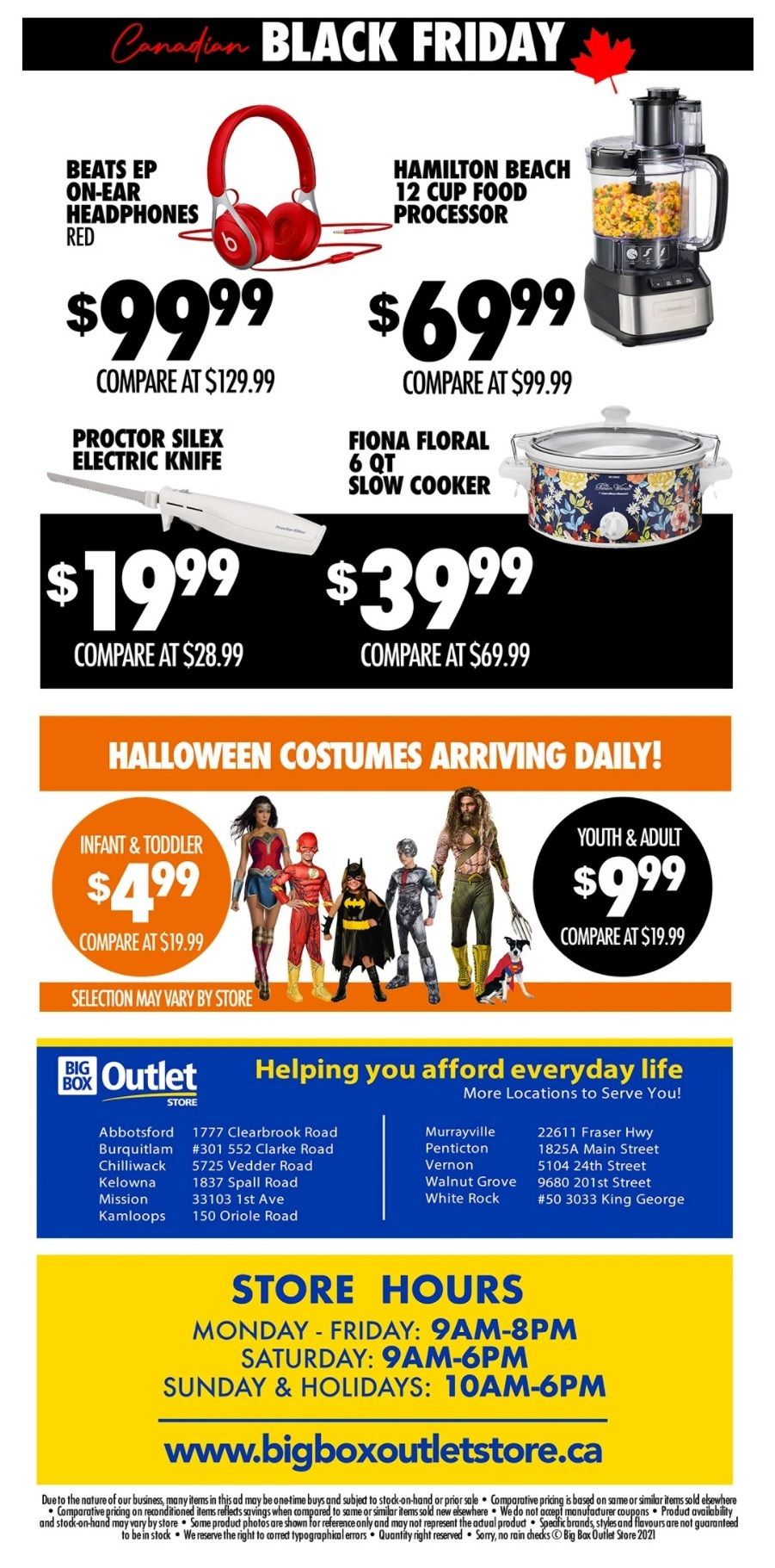 Big Box Outlet Store Flyer October 6 to 12