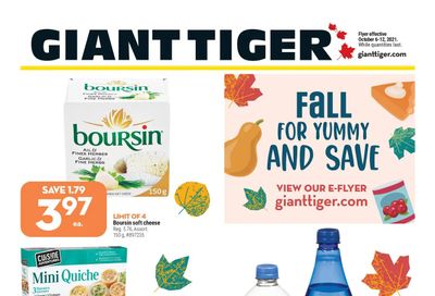 Giant Tiger (ON) Flyer October 6 to 12