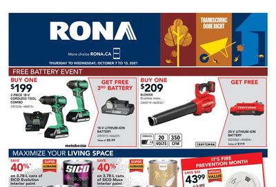 Rona (Atlantic) Flyer October 7 to 13