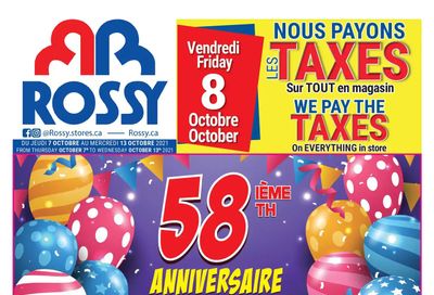 Rossy Flyer October 7 to 13