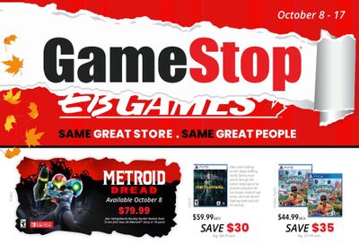 GameStop Flyer October 8 to 17