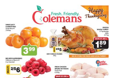 Coleman's Flyer October 7 to 13