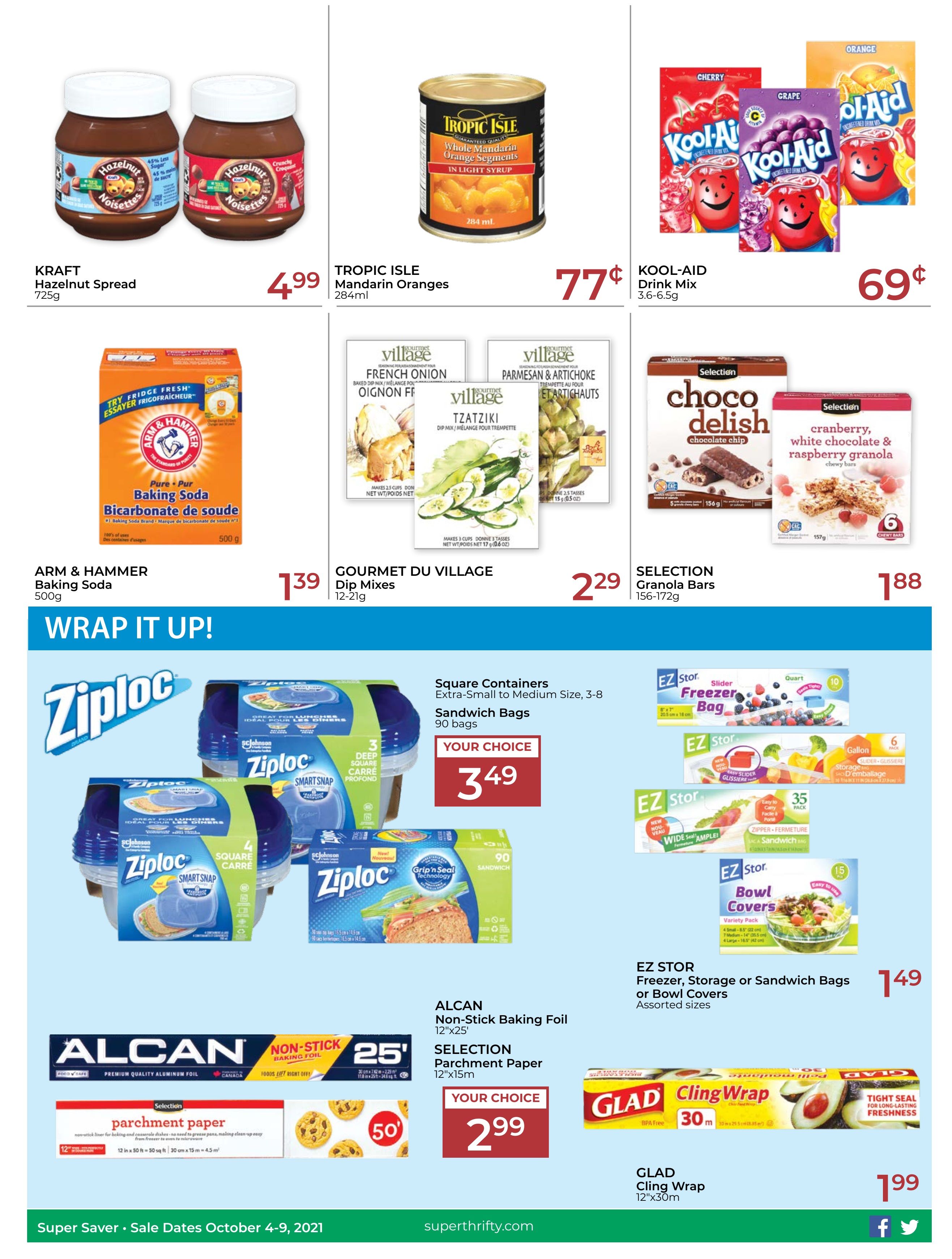 Super Thrifty Flyer October 4 to 9