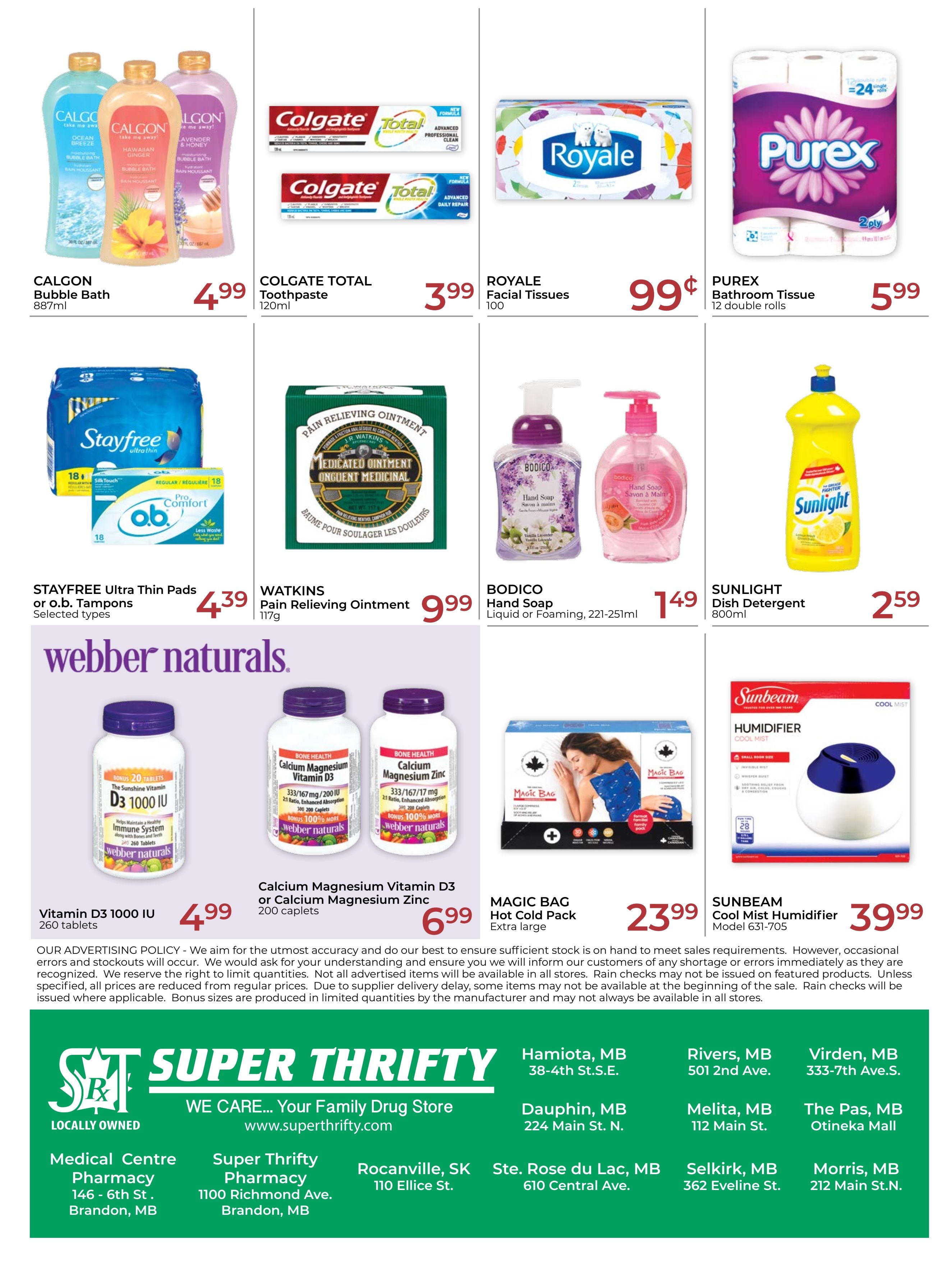Super Thrifty Flyer October 4 to 9