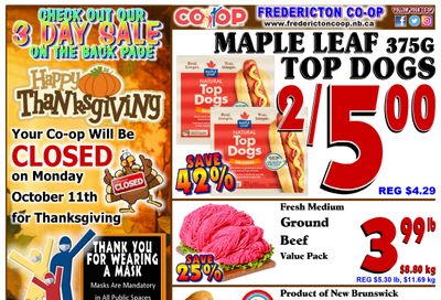 Fredericton Co-op Flyer October 7 to 13