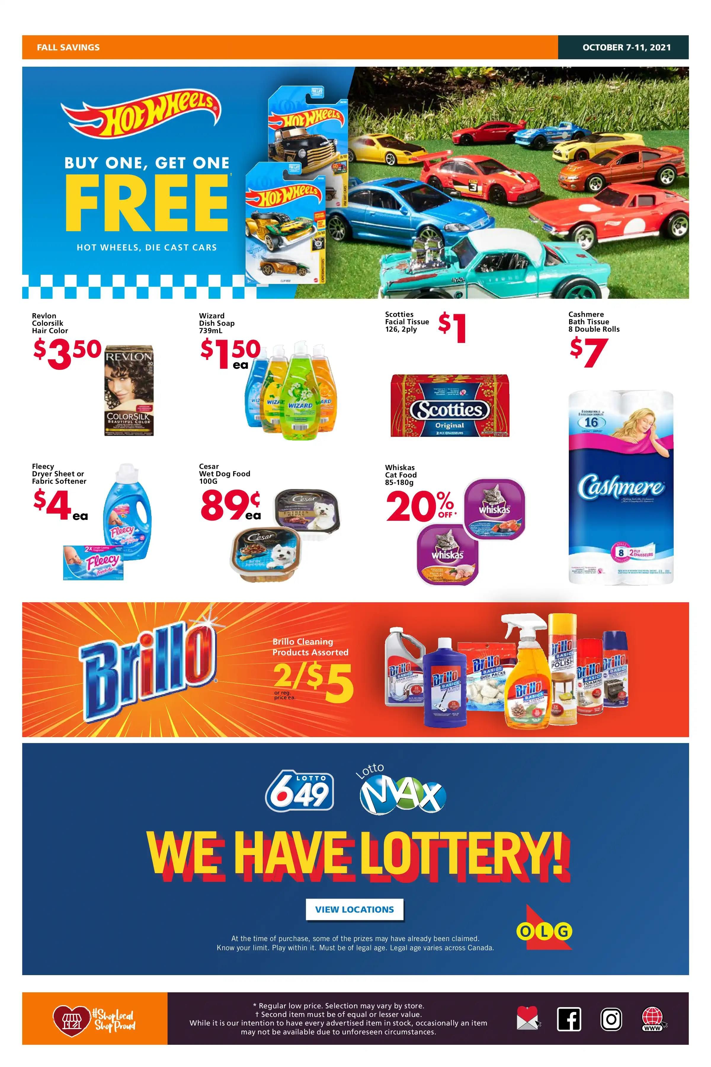 The Bargain Shop & Red Apple Stores Flyer October 7 to 11