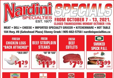 Nardini Specialties Flyer October 7 to 13
