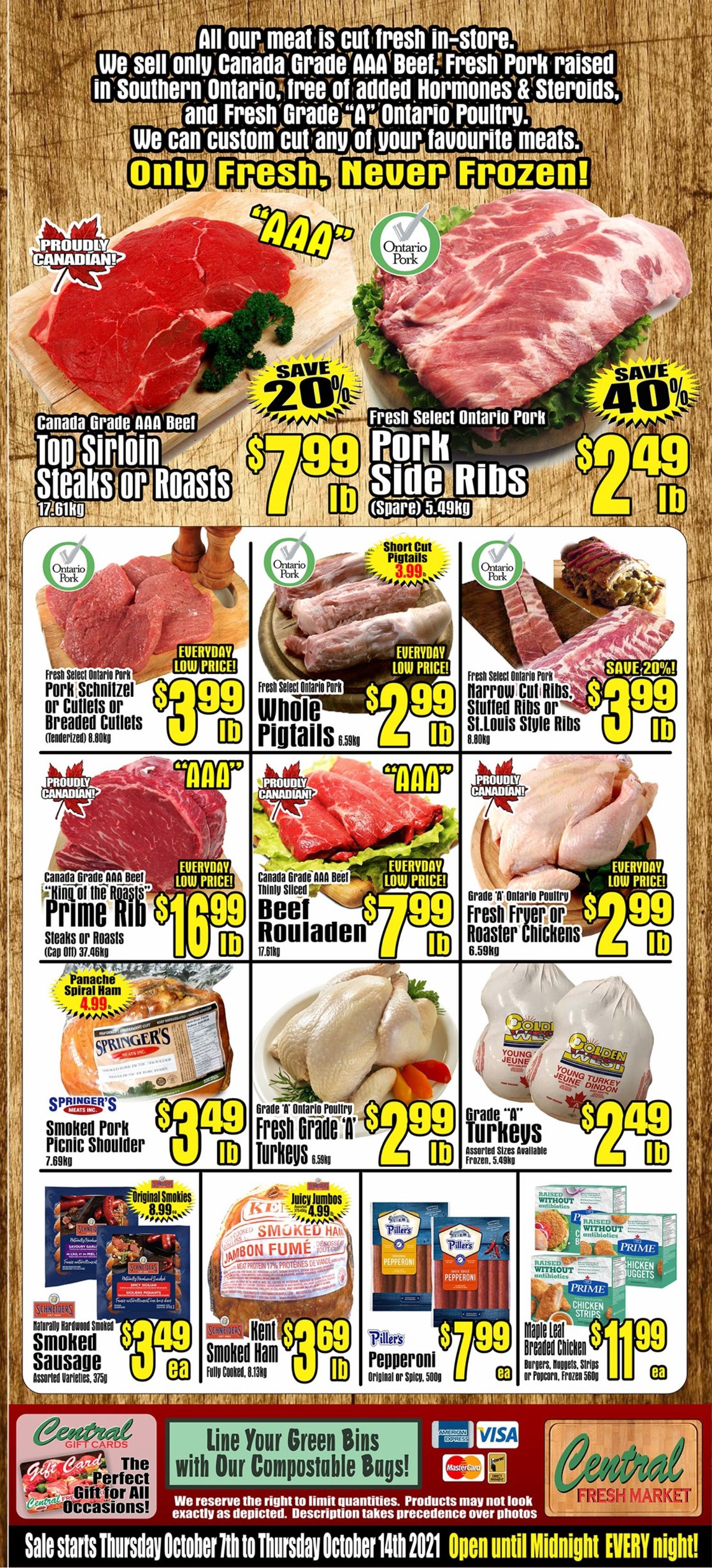 Central Fresh Market Flyer October 7 to 14