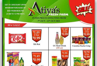 Atiya's Fresh Farm Flyer October 7 to 13