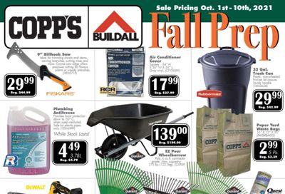 COPP's Buildall Flyer October 1 to 10