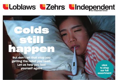 Zehrs Colds Still Happen Flyer September 23 to October 13