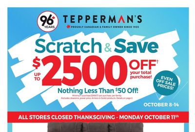 Tepperman's Flyer October 8 to 14