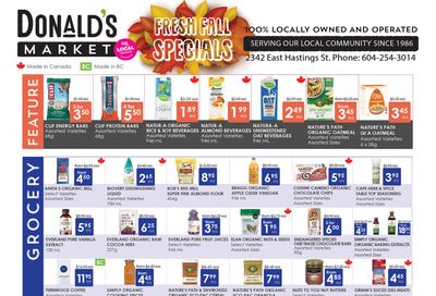 Donald's Market Flyer October 7 to 20