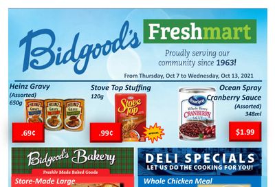 Bidgood's Flyer October 7 to 13