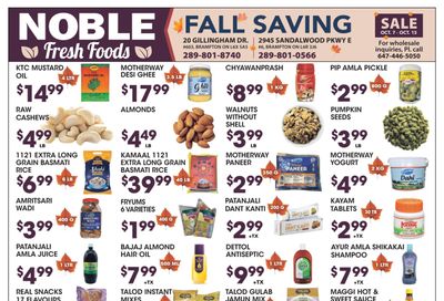 Noble Fresh Foods Flyer October 7 to 13