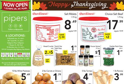 Pipers Superstore Flyer October 7 to 13