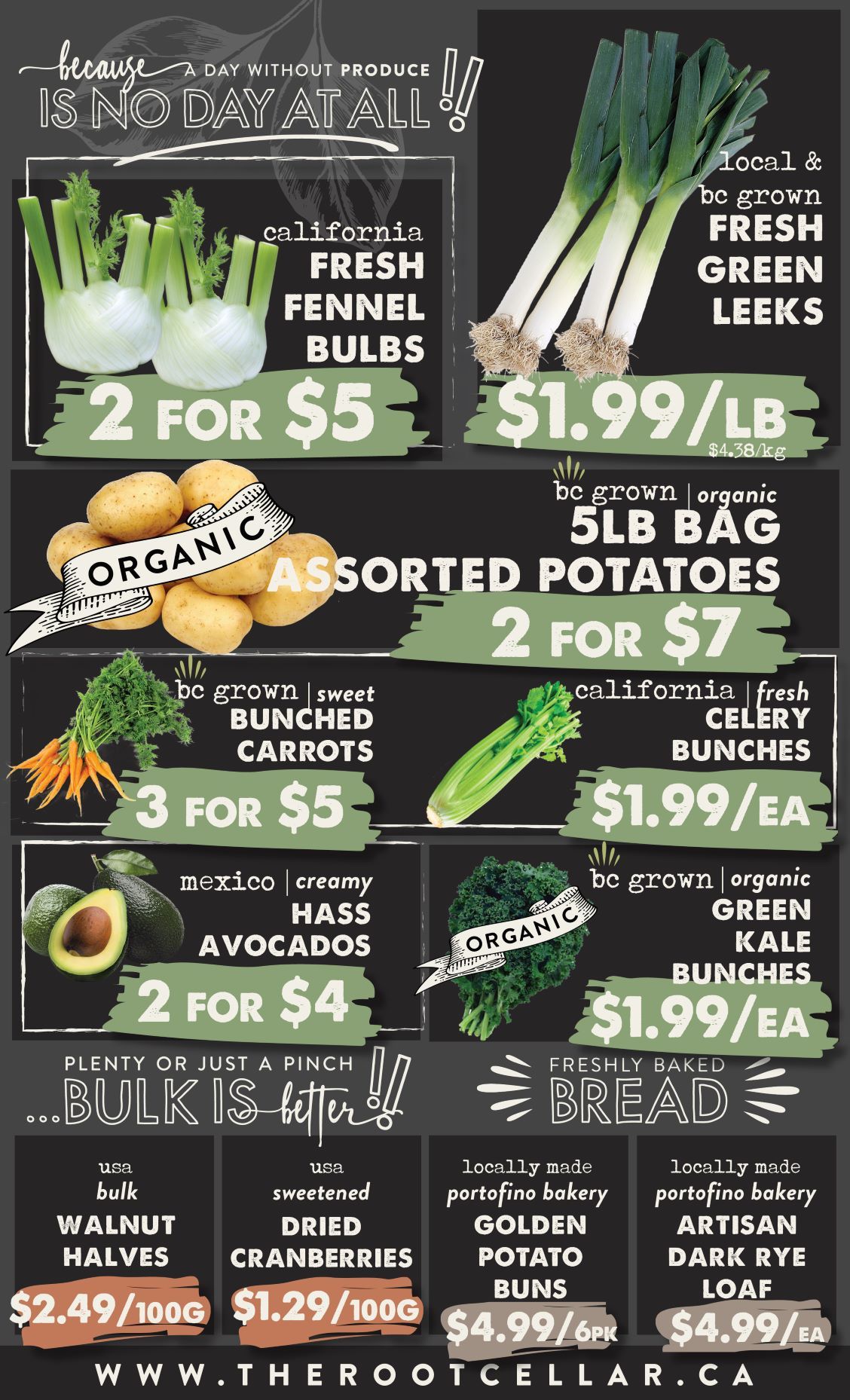 The Root Cellar Flyer October 7 to 13