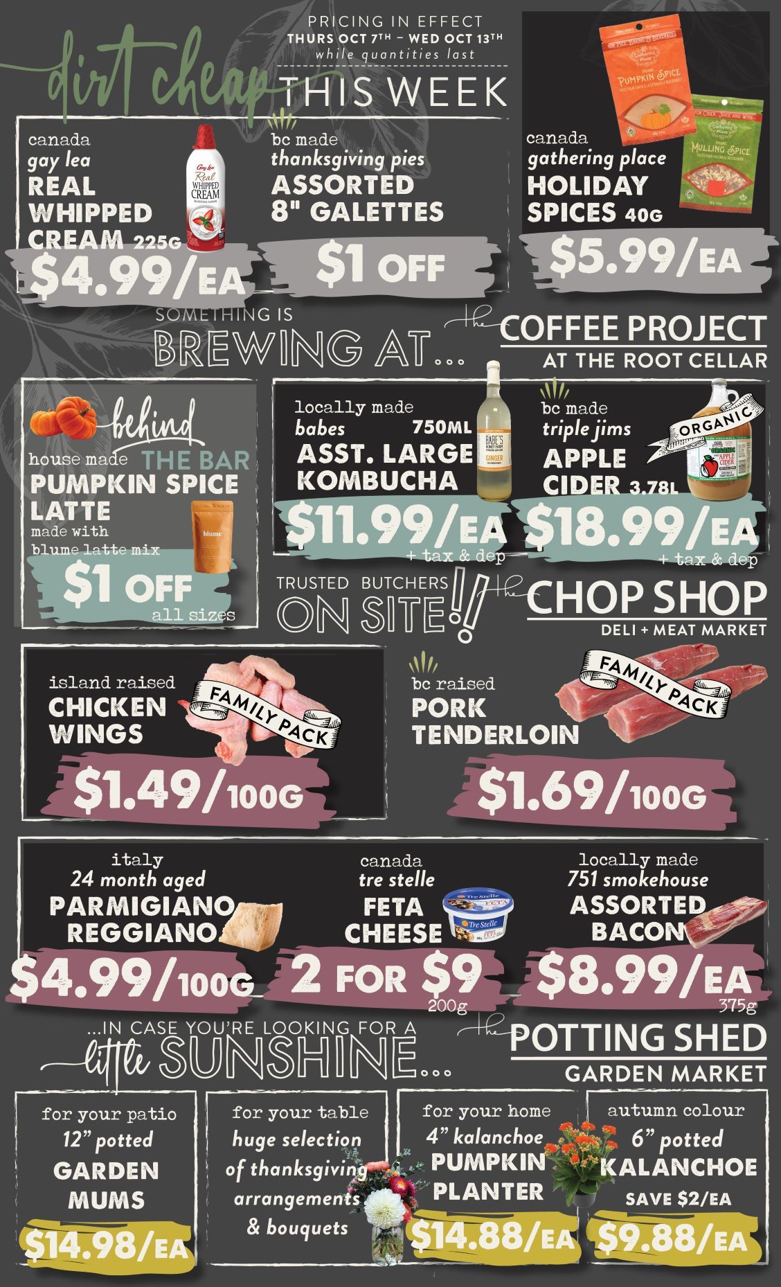 The Root Cellar Flyer October 7 to 13