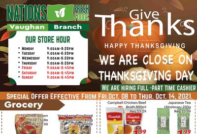 Nations Fresh Foods (Vaughan) Flyer October 8 to 14