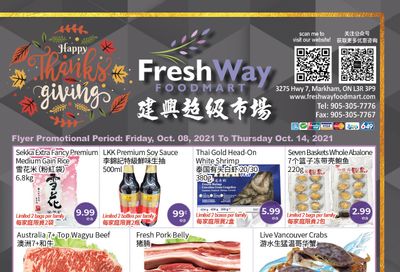 FreshWay Foodmart Flyer October 8 to 14