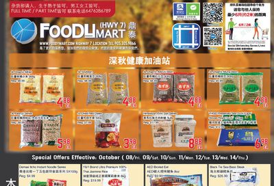 FoodyMart (HWY7) Flyer October 8 to 14